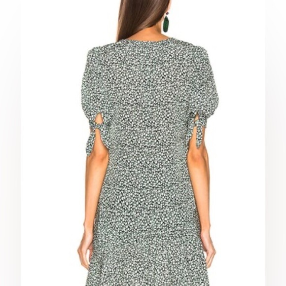 EUC VERONICA BEARD GIZELA BLOUSE & KAIA SKIRT SET IN FOREST GREEN - SIZE 8 - Picture 12 of 16